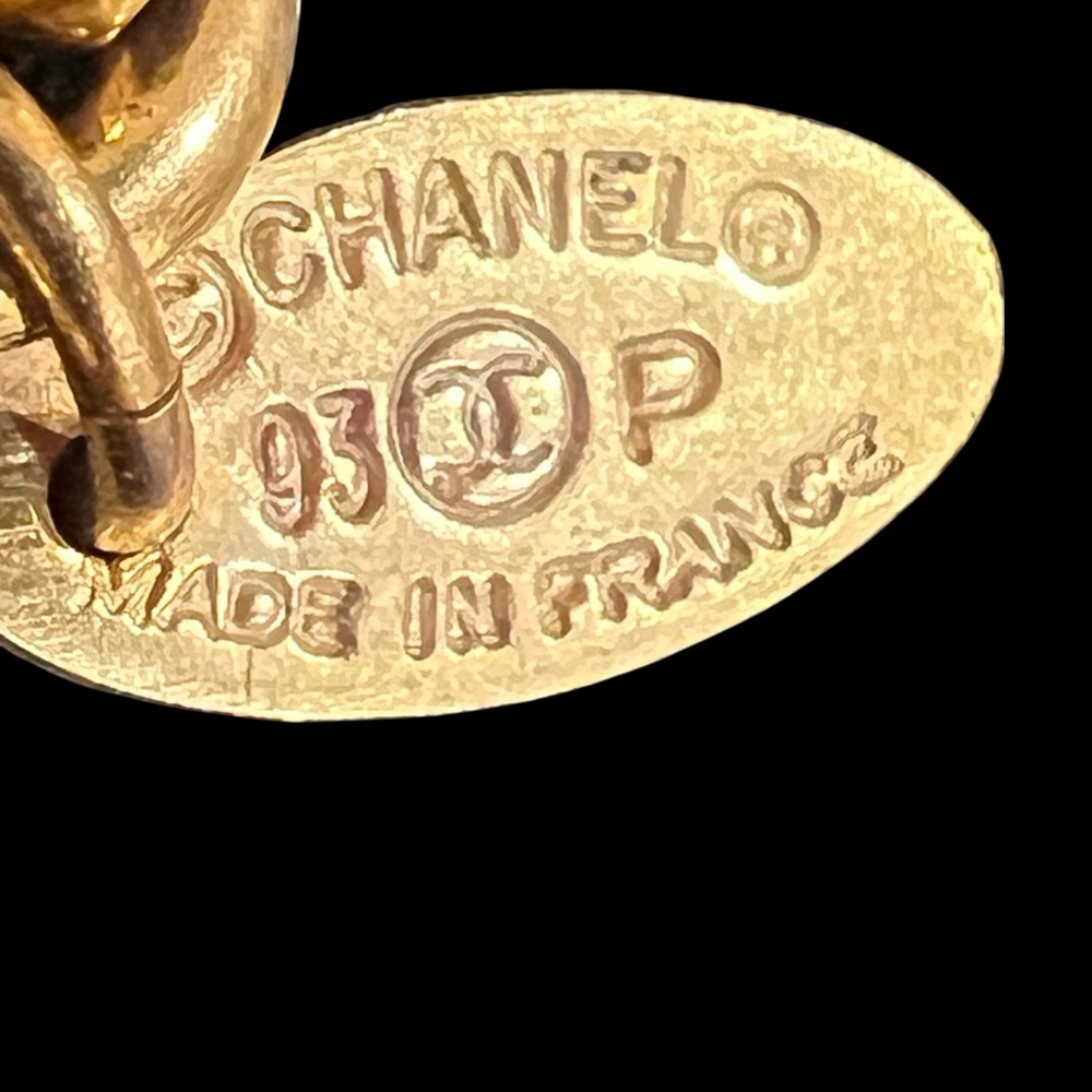 VINTAGE 1993 CHANEL CC CHARM GOLD CHAIN LINK BRACELET - Picture 6 of 11